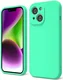 Apple iPhone 14 Hoesje met Camera Bescherming Dun TPU Back Cover Blauw
