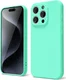 Apple iPhone 15 Pro Hoesje Camera Bescherming Dun TPU Back Cover Blauw