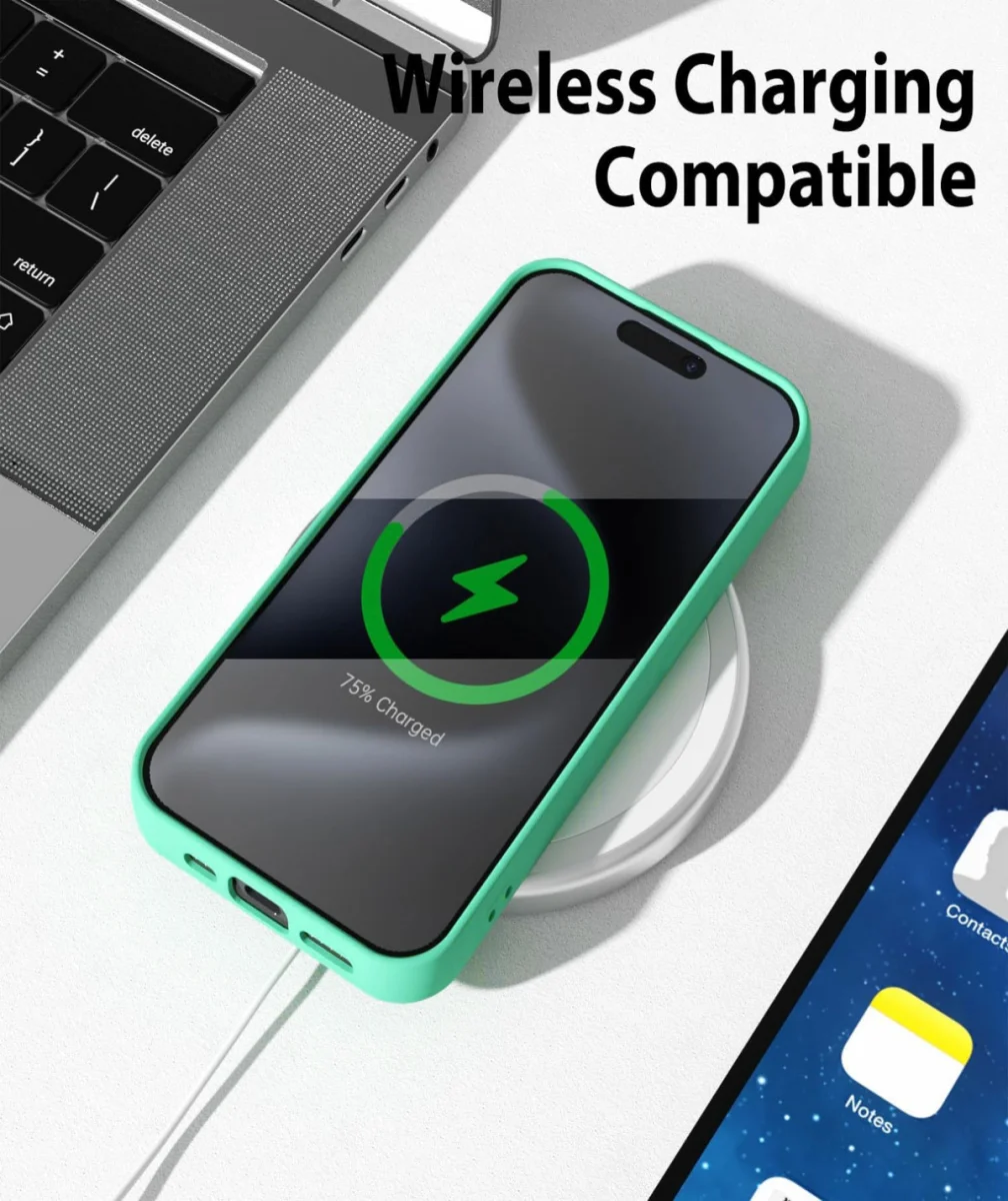 Apple iPhone 15 Pro Hoesje Camera Bescherming Dun TPU Back Cover Blauw afbeelding 6