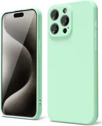 Apple iPhone 15 Pro Max Hoesje met Camera Bescherming Dun TPU Blauw afbeelding