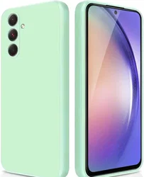 Samsung Galaxy A54 Hoesje Camera Bescherming Dun TPU Back Cover Blauw afbeelding