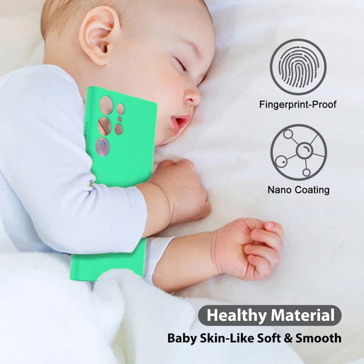 Samsung Galaxy S22 Ultra Hoesje met Camera Bescherming Dun TPU Blauw afbeelding 4