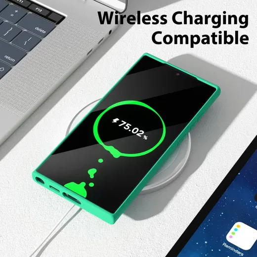 Samsung Galaxy S22 Ultra Hoesje met Camera Bescherming Dun TPU Blauw afbeelding 5