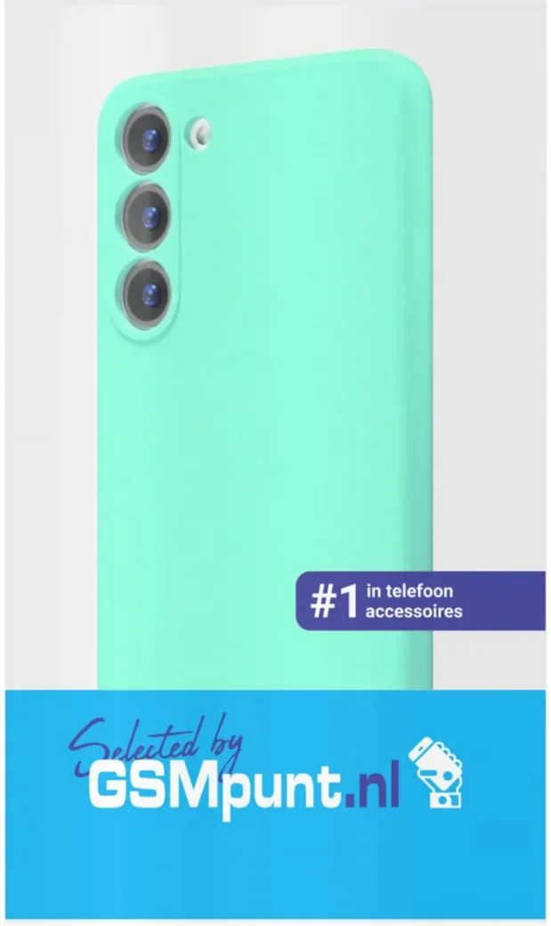 Samsung Galaxy S23 Hoesje Camera Bescherming Dun TPU Back Cover Blauw afbeelding 6
