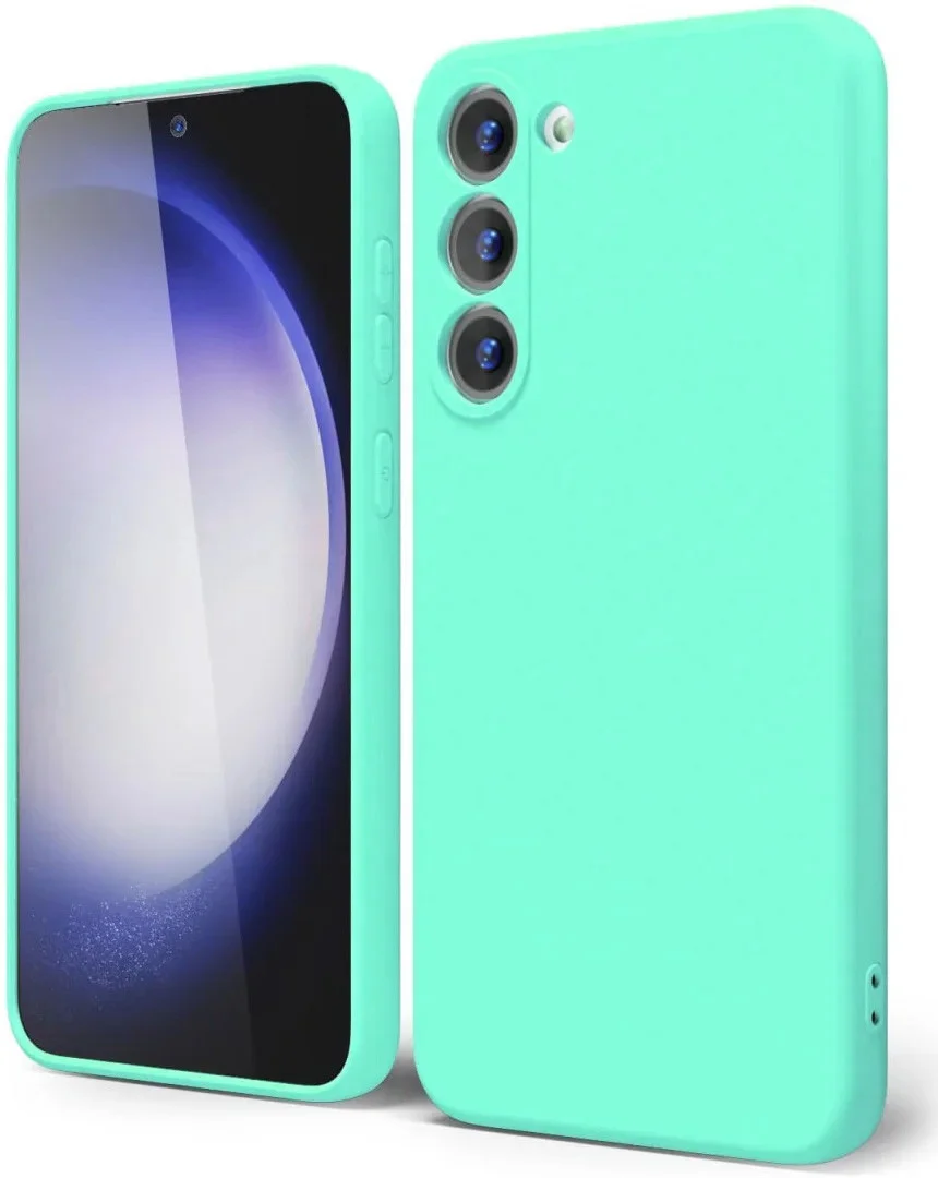 Samsung Galaxy S23 Hoesje Camera Bescherming Dun TPU Back Cover Blauw afbeelding 1