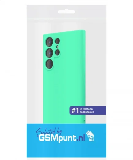 Samsung Galaxy S23 Ultra Hoesje met Camera Bescherming Dun TPU Blauw afbeelding 6