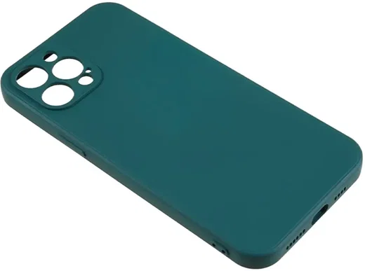 Apple iPhone 12 Pro Hoesje met Camera Bescherming Dun TPU Donkergroen afbeelding 5