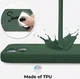 Apple iPhone 13 Hoesje met Camera Bescherming Dun TPU Donkergroen afbeelding 3