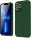 Apple iPhone 13 Pro Max Hoesje Camera Bescherming Dun TPU Donkergroen afbeelding 1