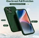 Apple iPhone 14 Hoesje met Camera Bescherming Dun TPU Donkergroen afbeelding 2