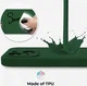 Apple iPhone 14 Hoesje met Camera Bescherming Dun TPU Donkergroen afbeelding 3