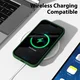 Apple iPhone 14 Hoesje met Camera Bescherming Dun TPU Donkergroen afbeelding 5