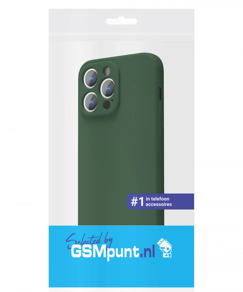 Apple iPhone 14 Pro Max Hoesje Camera Bescherming Dun TPU Donkergroen afbeelding 7