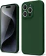 Apple iPhone 15 Pro Hoesje Camera Bescherming Dun TPU Donkergroen afbeelding 1
