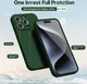 Apple iPhone 15 Pro Hoesje Camera Bescherming Dun TPU Donkergroen afbeelding 2