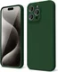 Apple iPhone 15 Pro Max Hoesje Camera Bescherming Dun TPU Donkergroen afbeelding 1