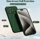 Apple iPhone 15 Pro Max Hoesje Camera Bescherming Dun TPU Donkergroen afbeelding 2