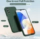 Samsung Galaxy A14 Hoesje met Camera Bescherming Dun TPU Donkergroen afbeelding 2