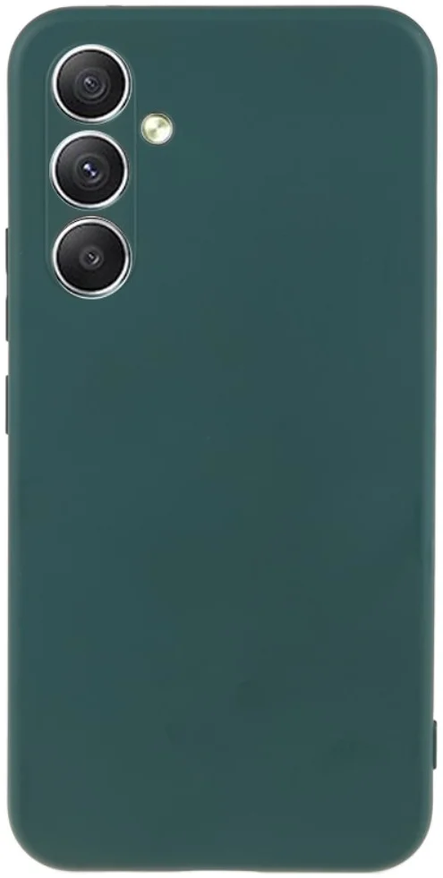 Samsung Galaxy A34 Hoesje met Camera Bescherming Dun TPU Donkergroen afbeelding 1