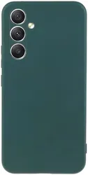 Samsung Galaxy A34 Hoesje met Camera Bescherming Dun TPU Donkergroen afbeelding