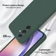 Samsung Galaxy A54 Hoesje met Camera Bescherming Dun TPU Donkergroen afbeelding 5