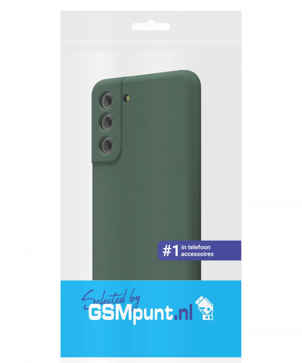 Samsung Galaxy S21 Hoesje met Camera Bescherming Dun TPU Donkergroen afbeelding 7