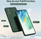 Samsung Galaxy S21 FE Hoesje Camera Bescherming Dun TPU Donkergroen afbeelding 2