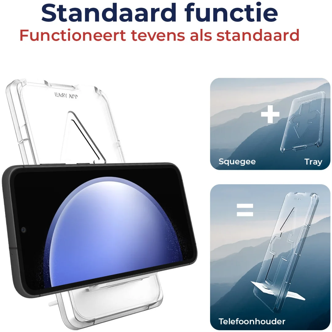Rosso Samsung Galaxy S23 FE Tempered Glass met Installatietray afbeelding 5