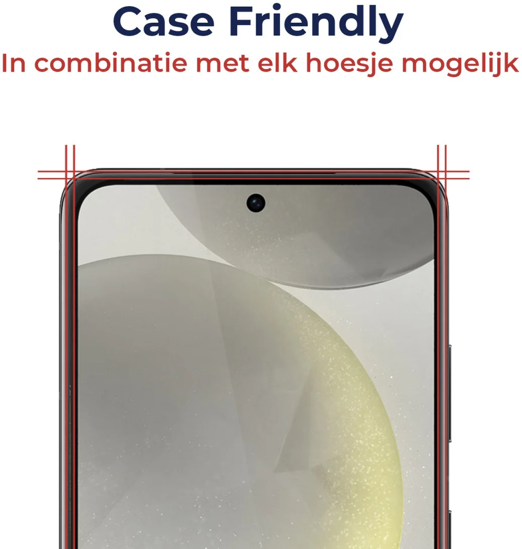 Rosso Samsung Galaxy S24 Plus Tempered Glass Fingerprint Case Friendly afbeelding 4