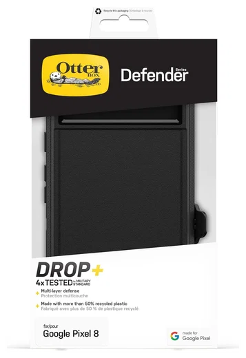 OtterBox Defender Google Pixel 8 Hoesje Back Cover Zwart afbeelding 6