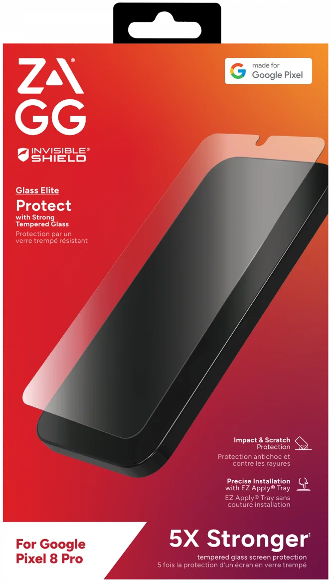 ZAGG InvisibleShield Glass Elite Google Pixel 8 Pro Screen Protector afbeelding 1