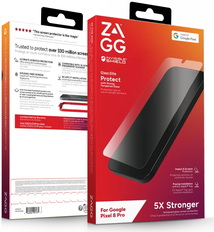 ZAGG InvisibleShield Glass Elite Google Pixel 8 Pro Screen Protector afbeelding 4