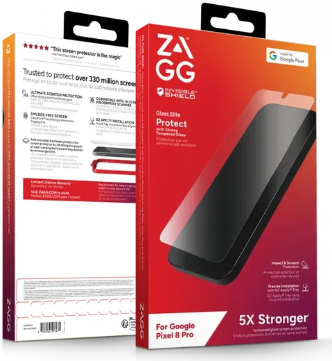 ZAGG InvisibleShield Glass Elite Google Pixel 8 Pro Screen Protector afbeelding 4