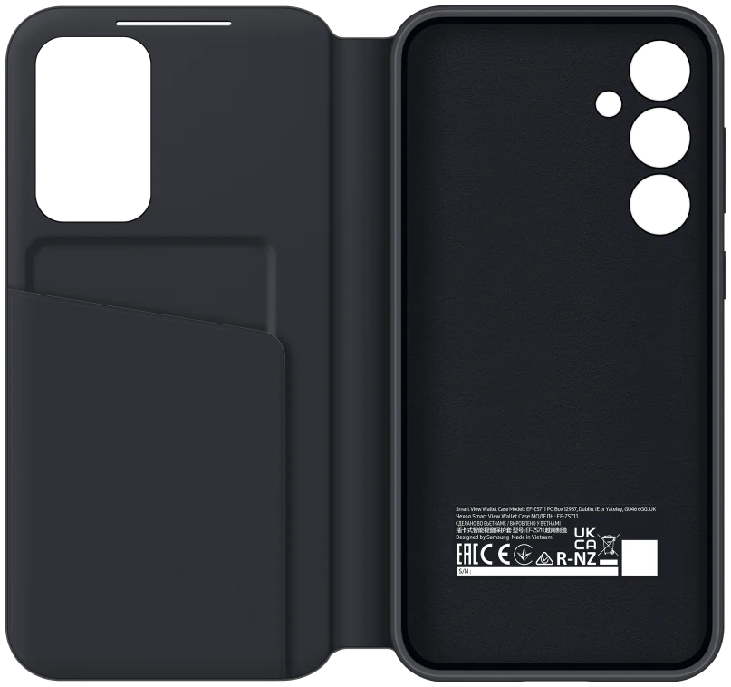 Origineel Samsung Galaxy S23 FE Hoesje Smart View Wallet Case Zwart afbeelding 5
