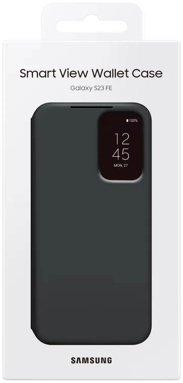 Origineel Samsung Galaxy S23 FE Hoesje Smart View Wallet Case Zwart afbeelding 7
