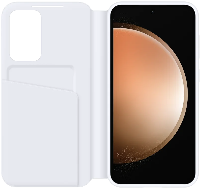 Origineel Samsung Galaxy S23 FE Hoesje Smart View Wallet Case Wit afbeelding 2