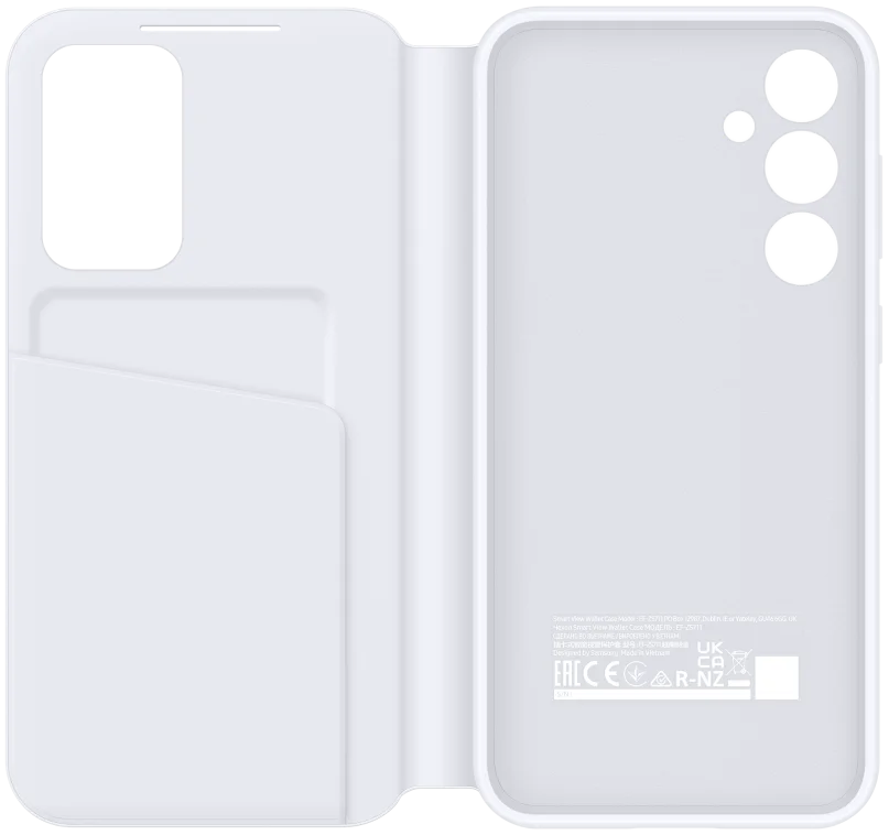 Origineel Samsung Galaxy S23 FE Hoesje Smart View Wallet Case Wit afbeelding 5