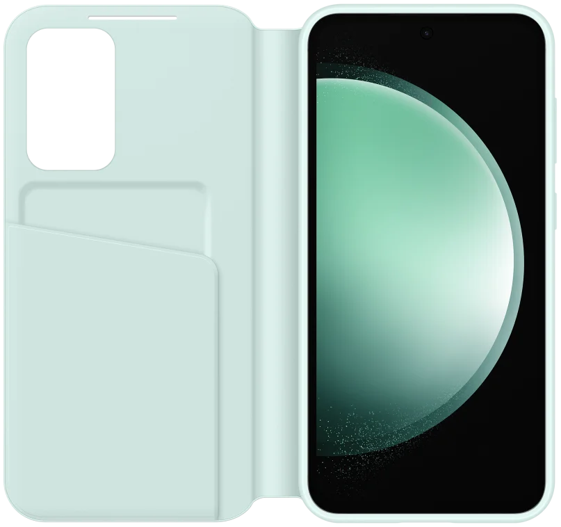 Origineel Samsung Galaxy S23 FE Hoesje Smart View Wallet Case Mint afbeelding 2