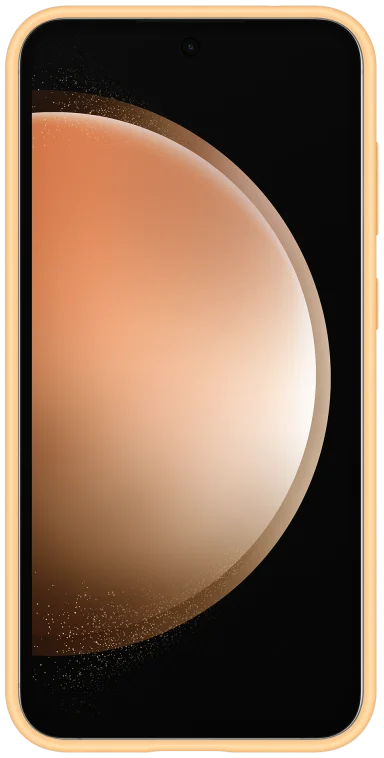 Origineel Samsung Galaxy S23 FE Hoesje Silicone Case Cover Peach afbeelding 3
