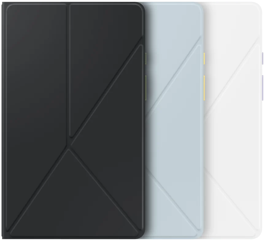 Originele Samsung Galaxy Tab A9 Hoes Book Cover Zwart/Groen afbeelding 11