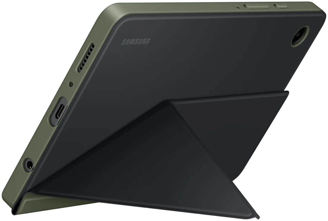 Originele Samsung Galaxy Tab A9 Hoes Book Cover Zwart/Groen afbeelding 4