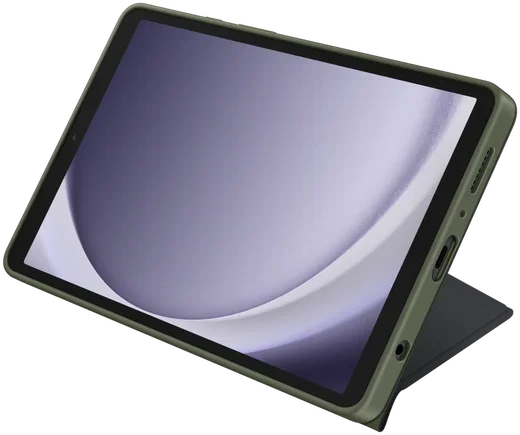 Originele Samsung Galaxy Tab A9 Hoes Book Cover Zwart/Groen afbeelding 5
