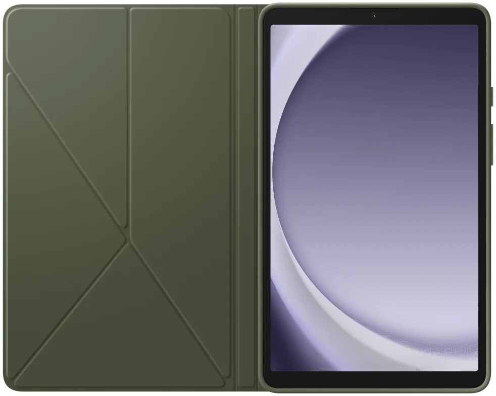 Originele Samsung Galaxy Tab A9 Hoes Book Cover Zwart/Groen afbeelding 7