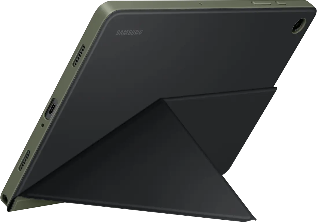 Originele Samsung Galaxy Tab A9 Plus Hoes Book Cover Zwart/Groen afbeelding 3