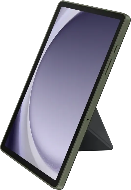 Originele Samsung Galaxy Tab A9 Plus Hoes Book Cover Zwart/Groen afbeelding 2