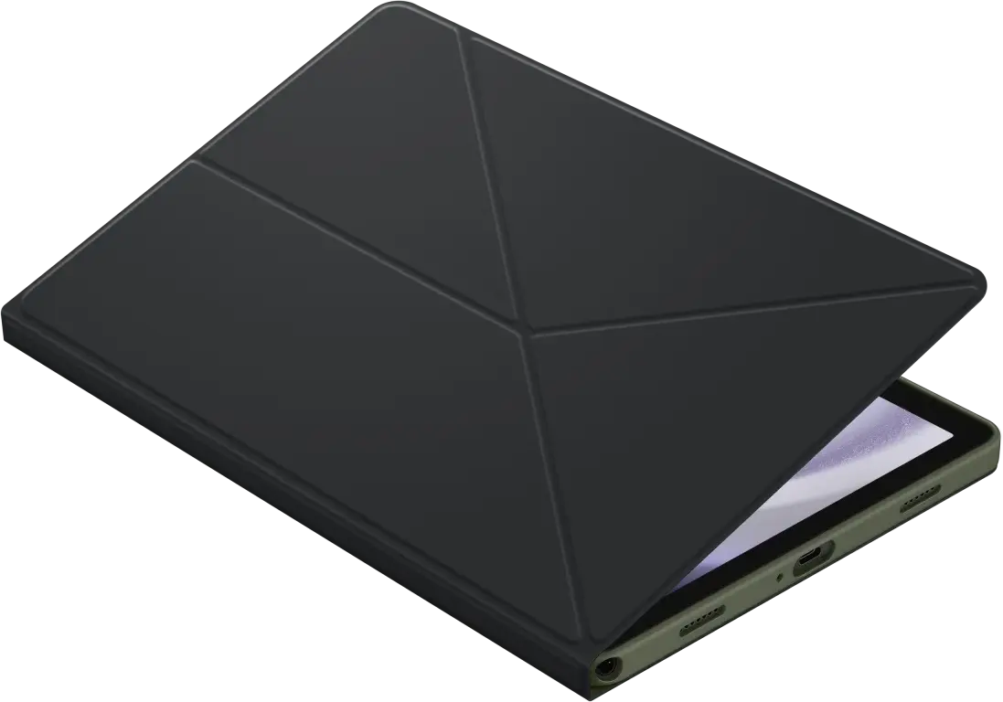 Originele Samsung Galaxy Tab A9 Plus Hoes Book Cover Zwart/Groen afbeelding 5