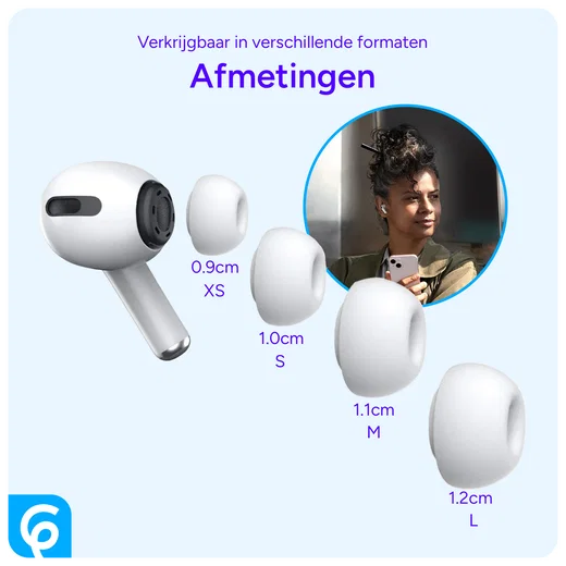 3 Pack AirPods Pro (1e & 2e Generatie) Siliconen Dopjes Tips Large afbeelding 6