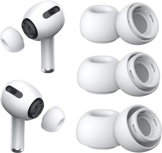 3 Pack AirPods Pro (1e & 2e Generatie) Siliconen Dopjes Tips Large afbeelding 7