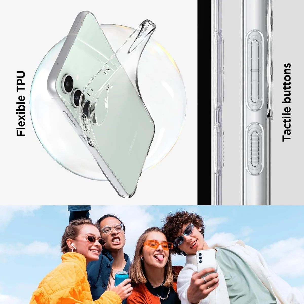 Spigen Liquid Crystal Samsung Galaxy S23 FE Hoesje Transparant afbeelding 7