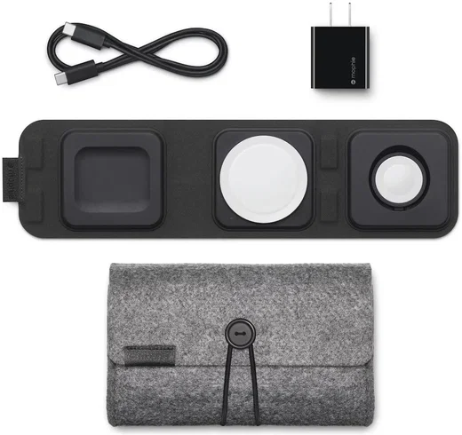 Mophie 3-in-1 Travel Charger 15W MagSafe Oplader iPhone/AirPods/Watch afbeelding 11